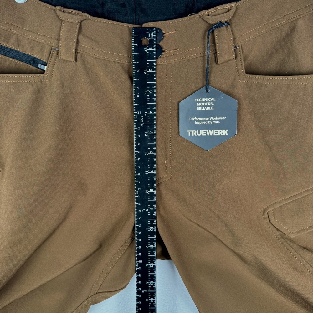 NEW Truewerk T3 Werkpant Mens 36x30 Brown Fleece Lined Technical Work Pants - Picture 11 of 13